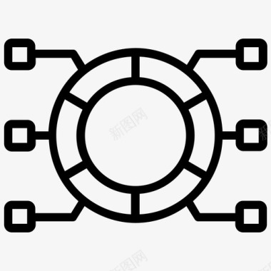 数据管理业务信息图数据分析图标图标