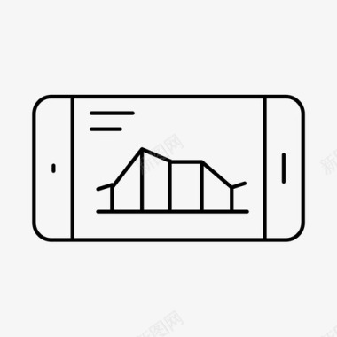 矢量统计图分析和统计图表电话图标图标