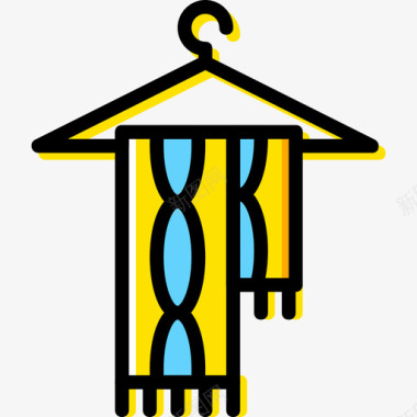 围巾男士配件4黄色图标图标
