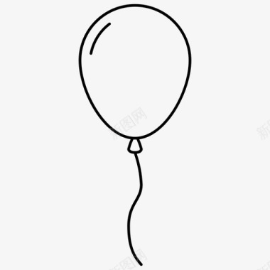 爱心气球气球庆祝飞行图标图标