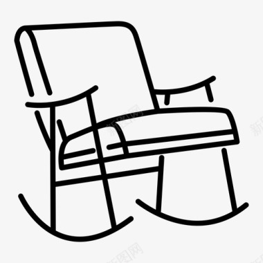 座椅沙发扶手椅家具图标图标