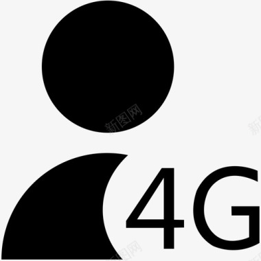 4G高速4G客户数图标