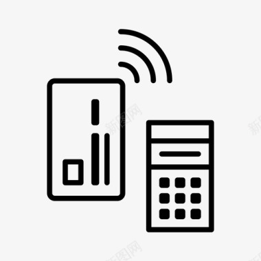 接触非接触支付金融投资图标图标