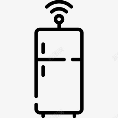 物联网背景冰箱物联网19线性图标图标