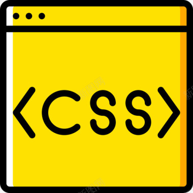 免抠素材Css开发25黄色图标图标