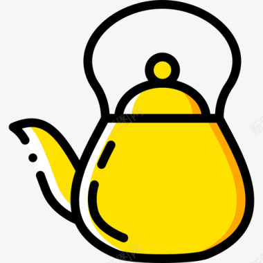 茶壶美食3黄色图标图标