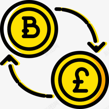 多人交易图标交易所业务78黄色图标图标