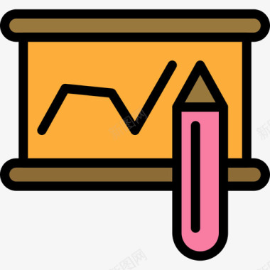 免抠黑板素材黑板教育42线颜色图标图标