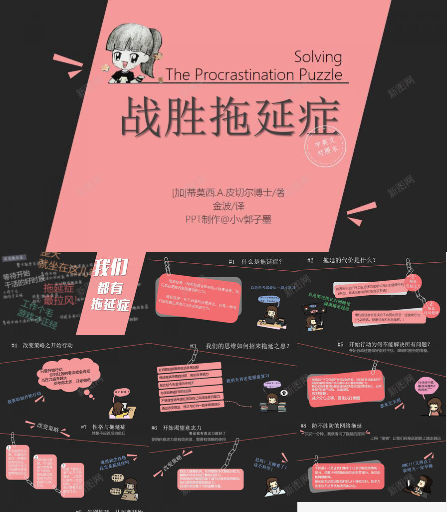 战胜拖延症读书笔记PPT作品PPT模板_88icon https://88icon.com 作品 战胜 拖延 笔记 读书