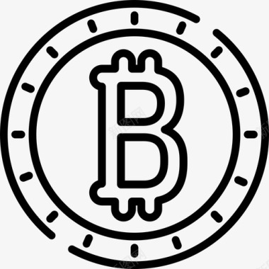 金融比特币比特币金融48线性图标图标