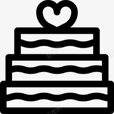 婚礼蛋糕婚礼38直系图标图标