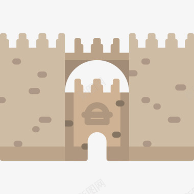 阿维拉城墙纪念碑13平坦图标图标