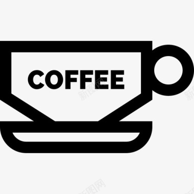 咖啡杯创意工具10线性图标图标