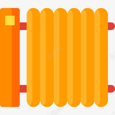 自动加热器家用自动化5扁平图标图标