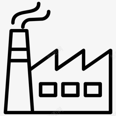 企业团队精神工厂企业工业图标图标