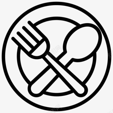 采购产品餐具餐具套装厨房工具图标图标