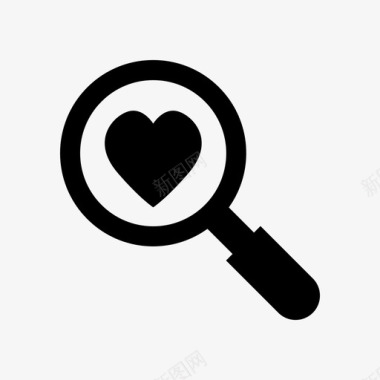 我们的心爱的寻找找到心图标图标