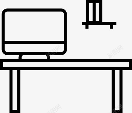 电脑书桌笔记本电脑图标图标