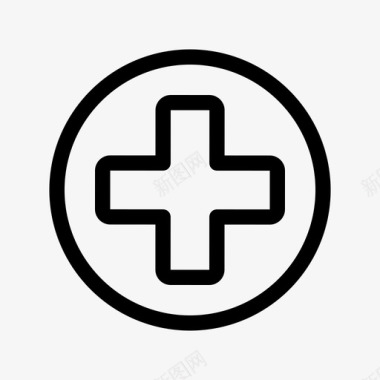 保健和医疗医院十字架医学图标图标