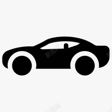 经济型小户型小型车经济型汽车汽车字形标图标图标