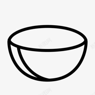 饥饿的碗食物饥饿图标图标