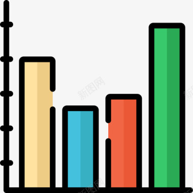 电脑图信息条形图信息图6线颜色图标图标