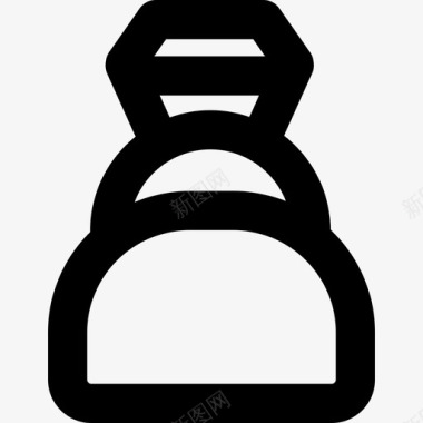 婚礼贺卡与戒指图片订婚戒指13号婚礼直线型图标图标