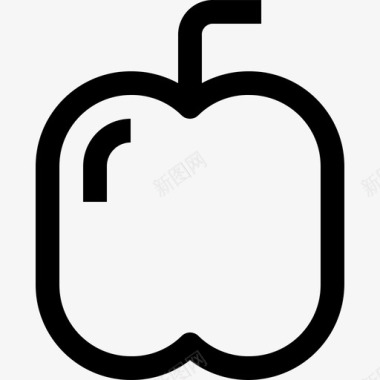 苹果苹果食品和饮料8直系图标图标