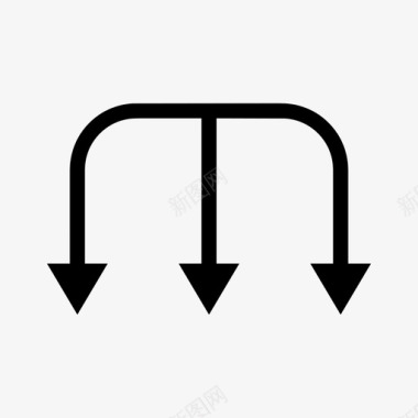 藕实箭头连接横道图标图标