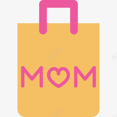 购物袋母亲节5扁平图标图标