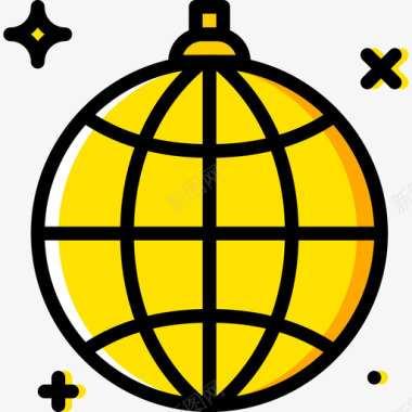 镜球派对31黄色图标图标