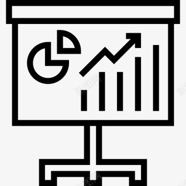 数字免扣图片分析数字营销38线性图标图标