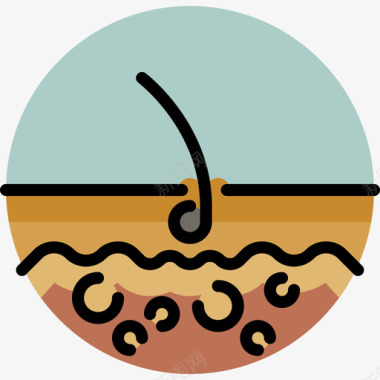 医院设计皮肤病理学医院11线颜色图标图标