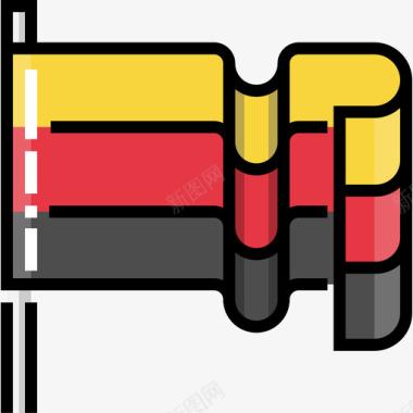 啤酒节德国啤酒节14线性颜色图标图标