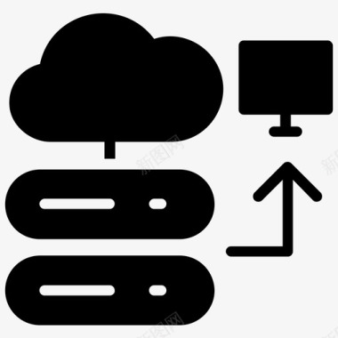 icon云账户云托管云数据云服务图标图标