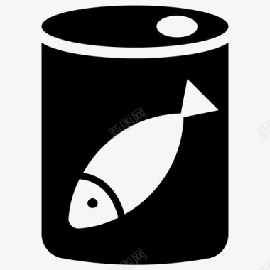 鱼罐头食品罐头鲱鱼罐头图标图标