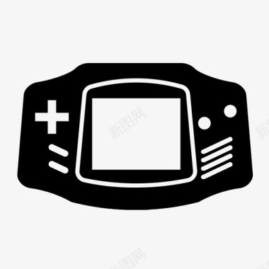 游戏控制台gameboy高级控制台播放图标图标