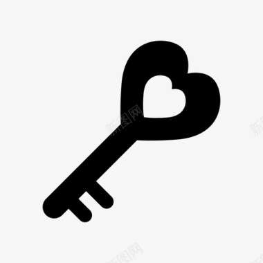 我们的心爱的钥匙心浪漫图标图标