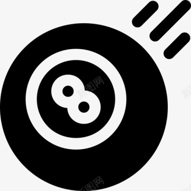 八球拱廊中心5填充图标图标