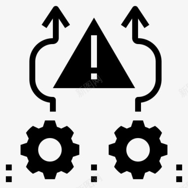 危险勿进避免危险风险图标图标