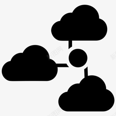 云计算大数据云计算云数据云托管图标图标