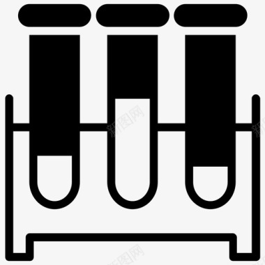试管化学仪器实验室仪器图标图标