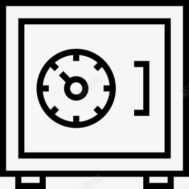 箱切割机银行和金融保险箱13线性图标图标