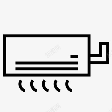 便携式空调分体式空调空调在线图标图标