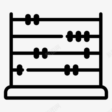 古算盘计算器算盘计数图标图标