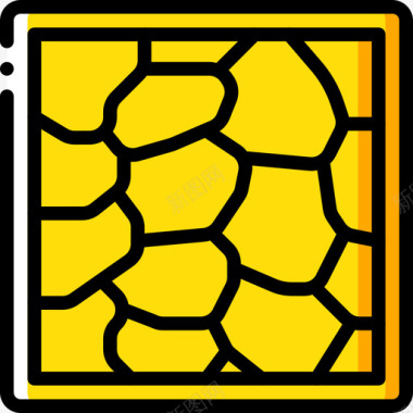 铺路施工44黄色图标图标