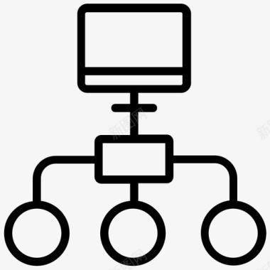 网络模型计算机层次结构图标图标