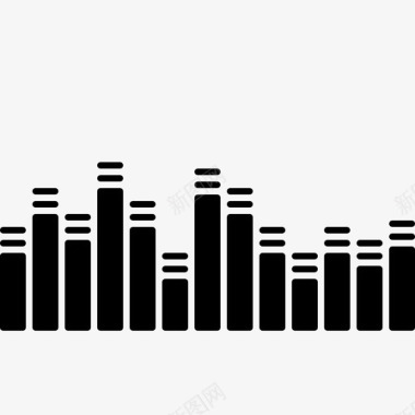 走路声音录音音频均衡器图标图标