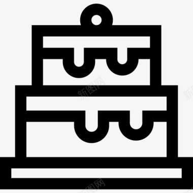 蛋糕巴黎6直纹图标图标