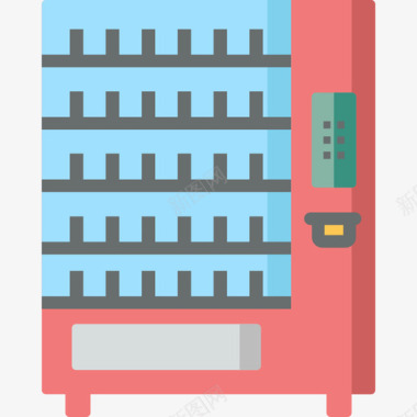 自动模式自动售货机市区9号扁平图标图标
